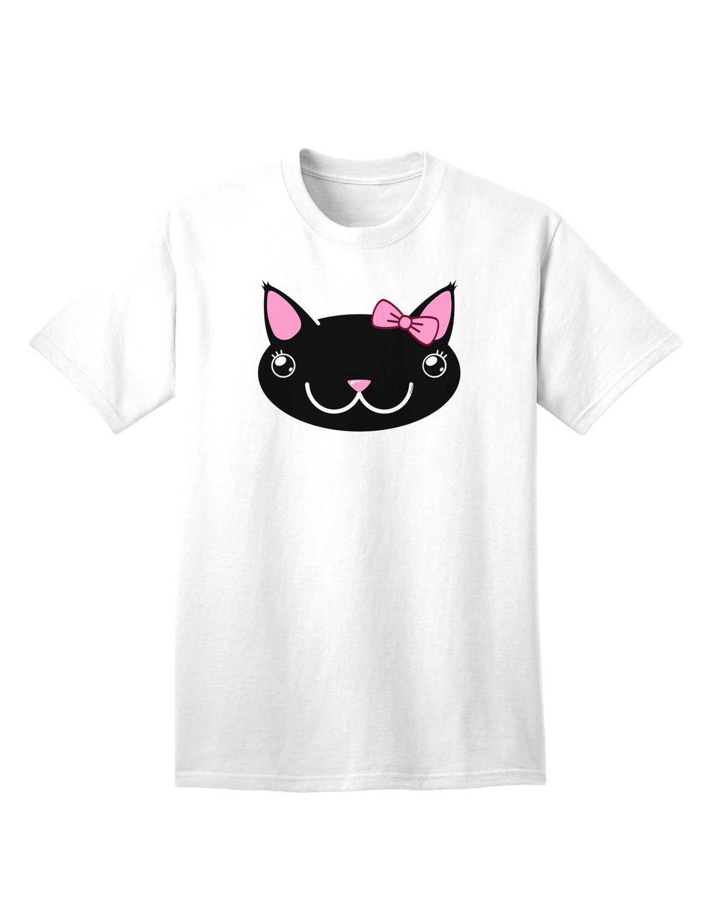 Kyu-T Head - Night Kawaia: Premium Adult T-Shirt Featuring the Adorable Girl Critter Design-Mens T-shirts-TooLoud-White-Small-Davson Sales