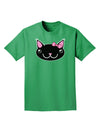 Kyu-T Head - Night Kawaia the Cute Girl Critter Adult Dark T-Shirt-Mens T-Shirt-TooLoud-Kelly-Green-Small-Davson Sales