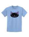 Kyu-T Head - Night Kawaia the Cute Girl Critter Childrens T-Shirt-Childrens T-Shirt-TooLoud-Light-Blue-X-Small-Davson Sales