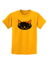 Kyu-T Head - Night Kawaia the Cute Girl Critter Childrens T-Shirt-Childrens T-Shirt-TooLoud-Gold-X-Small-Davson Sales