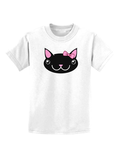 Kyu-T Head - Night Kawaia the Cute Girl Critter Childrens T-Shirt-Childrens T-Shirt-TooLoud-White-X-Small-Davson Sales