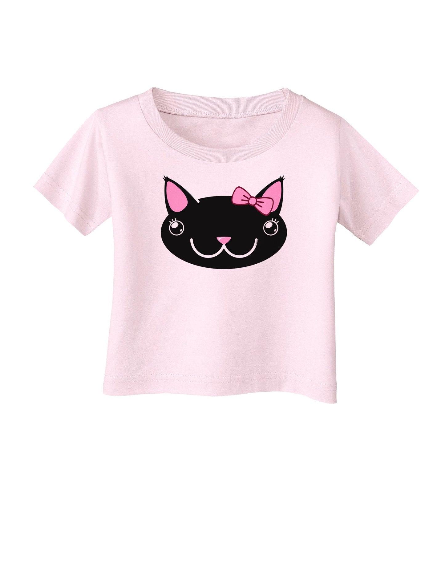 Kyu-T Head - Night Kawaia the Cute Girl Critter Infant T-Shirt-Infant T-Shirt-TooLoud-Light-Pink-06-Months-Davson Sales
