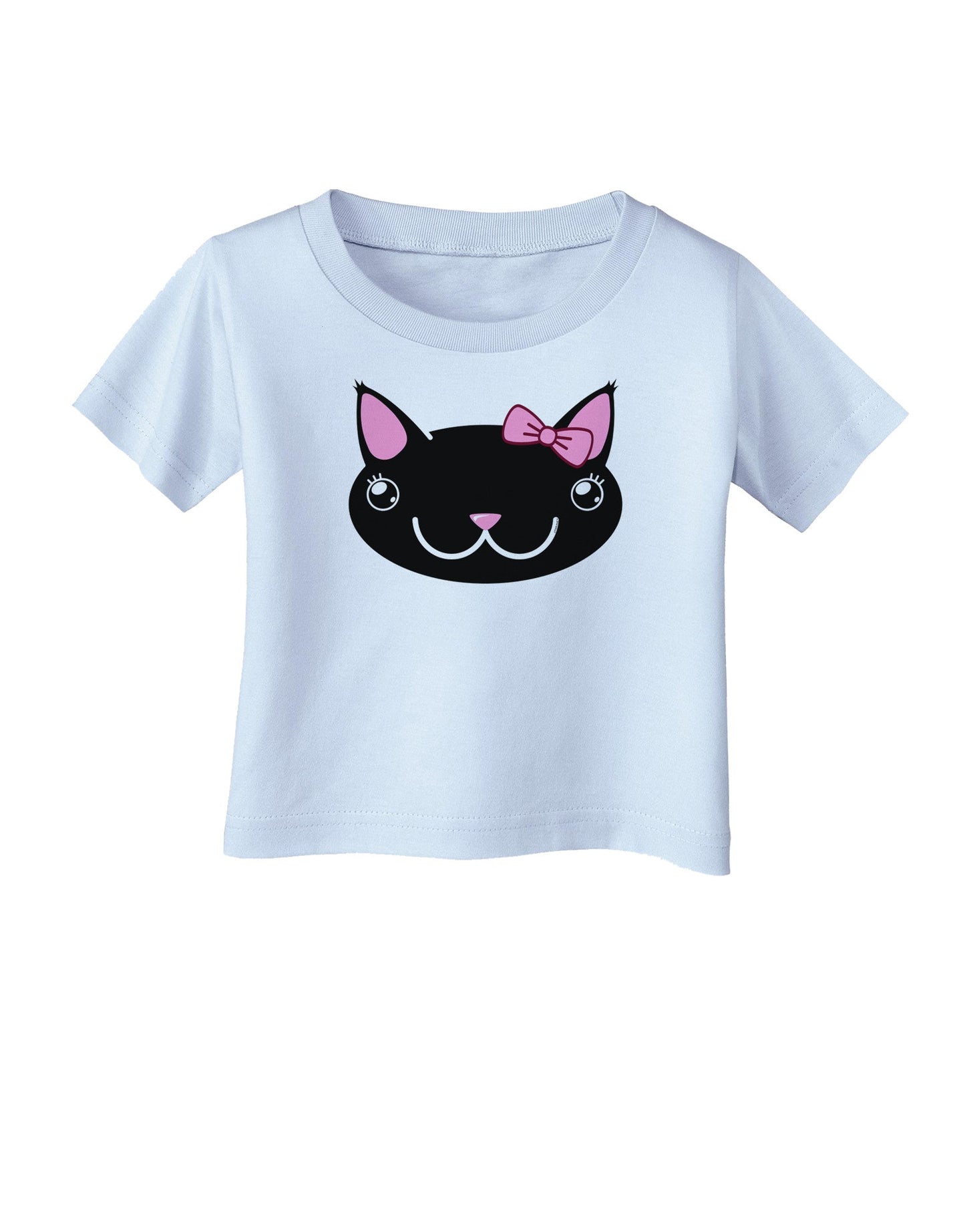 Kyu-T Head - Night Kawaia the Cute Girl Critter Infant T-Shirt-Infant T-Shirt-TooLoud-Light-Blue-06-Months-Davson Sales