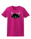 Kyu-T Head - Night Kawaia the Cute Girl Critter Womens Dark T-Shirt-TooLoud-Hot-Pink-Small-Davson Sales