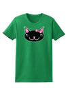 Kyu-T Head - Night Kawaia the Cute Girl Critter Womens Dark T-Shirt-TooLoud-Kelly-Green-X-Small-Davson Sales