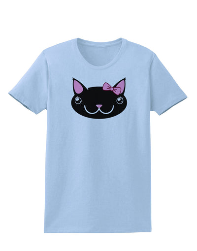 Kyu-T Head - Night Kawaia the Cute Girl Critter Womens T-Shirt-Womens T-Shirt-TooLoud-Light-Blue-X-Small-Davson Sales