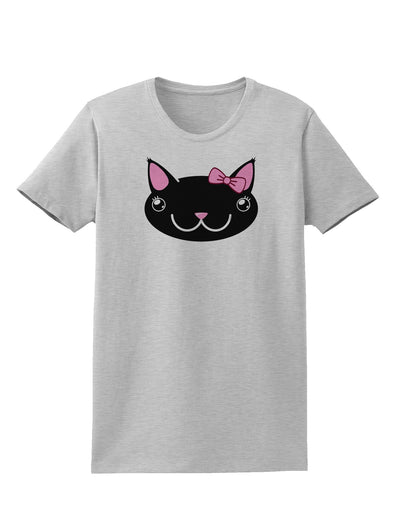 Kyu-T Head - Night Kawaia the Cute Girl Critter Womens T-Shirt-Womens T-Shirt-TooLoud-AshGray-X-Small-Davson Sales