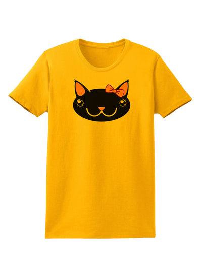 Kyu-T Head - Night Kawaia the Cute Girl Critter Womens T-Shirt-Womens T-Shirt-TooLoud-Gold-X-Small-Davson Sales