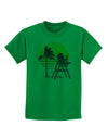 LA Beach Silhouette Letters Childrens T-Shirt-Childrens T-Shirt-TooLoud-Kelly-Green-X-Small-Davson Sales