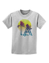 LA Beach Silhouette Letters Childrens T-Shirt-Childrens T-Shirt-TooLoud-AshGray-X-Small-Davson Sales