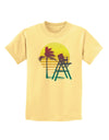 LA Beach Silhouette Letters Childrens T-Shirt-Childrens T-Shirt-TooLoud-Daffodil-Yellow-X-Small-Davson Sales