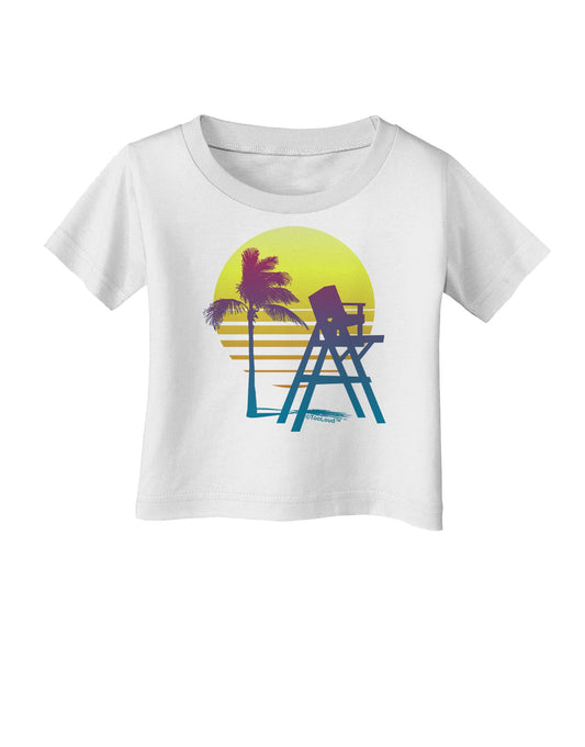 LA Beach Silhouette Letters Infant T-Shirt-Infant T-Shirt-TooLoud-White-06-Months-Davson Sales