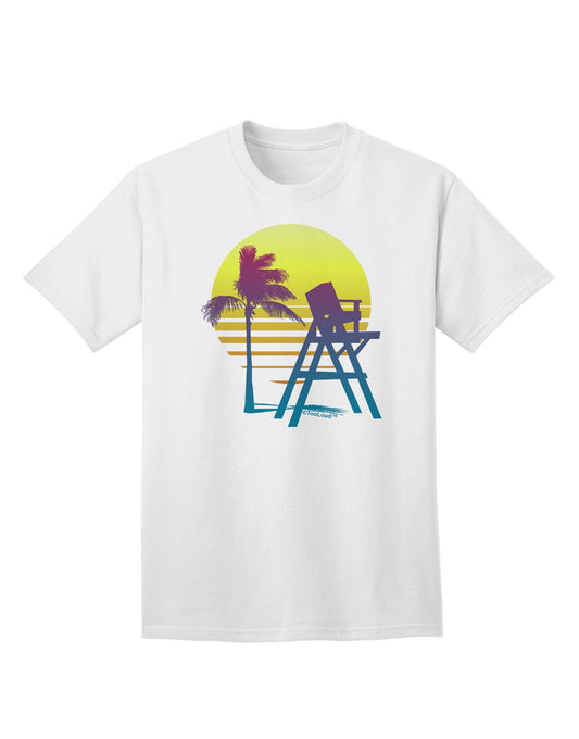 LA Beach Silhouette Letters - Premium Adult T-Shirt Collection-Mens T-shirts-TooLoud-White-Small-Davson Sales
