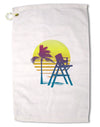 LA Beach Silhouette Letters Premium Cotton Golf Towel - 16 x 25 inch-Golf Towel-TooLoud-16x25"-Davson Sales