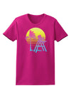 LA Beach Silhouette Letters Womens Dark T-Shirt-TooLoud-Hot-Pink-Small-Davson Sales