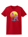 LA Beach Silhouette Letters Womens Dark T-Shirt-TooLoud-Red-X-Small-Davson Sales