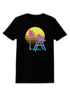 LA Beach Silhouette Letters Womens Dark T-Shirt-TooLoud-Black-X-Small-Davson Sales