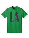 LA Outer Space Desgin Adult Dark T-Shirt-Mens T-Shirt-TooLoud-Kelly-Green-Small-Davson Sales