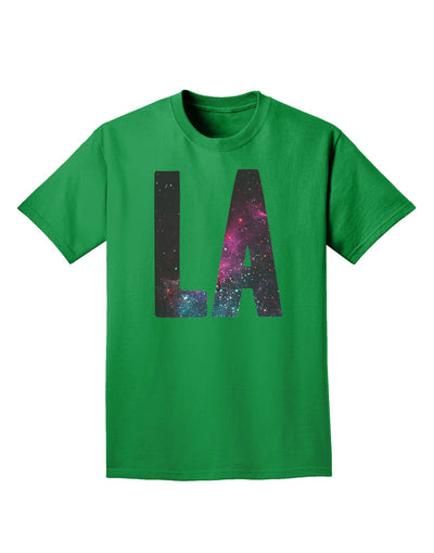 LA Outer Space Desgin Adult Dark T-Shirt-Mens T-Shirt-TooLoud-Kelly-Green-Small-Davson Sales