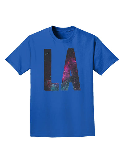 LA Outer Space Desgin Adult Dark T-Shirt-Mens T-Shirt-TooLoud-Royal-Blue-Small-Davson Sales