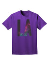 LA Outer Space Desgin Adult Dark T-Shirt-Mens T-Shirt-TooLoud-Purple-Small-Davson Sales