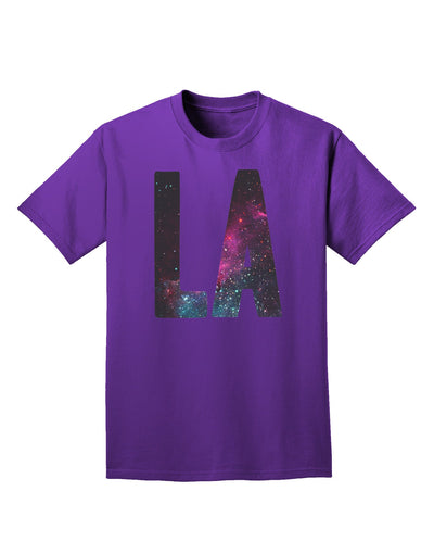 LA Outer Space Desgin Adult Dark T-Shirt-Mens T-Shirt-TooLoud-Purple-Small-Davson Sales