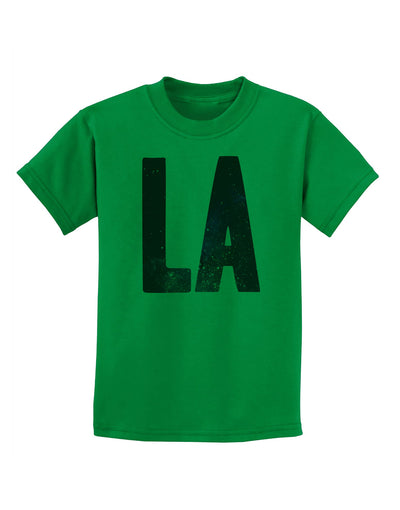 LA Outer Space Desgin Childrens T-Shirt-Childrens T-Shirt-TooLoud-Kelly-Green-X-Small-Davson Sales