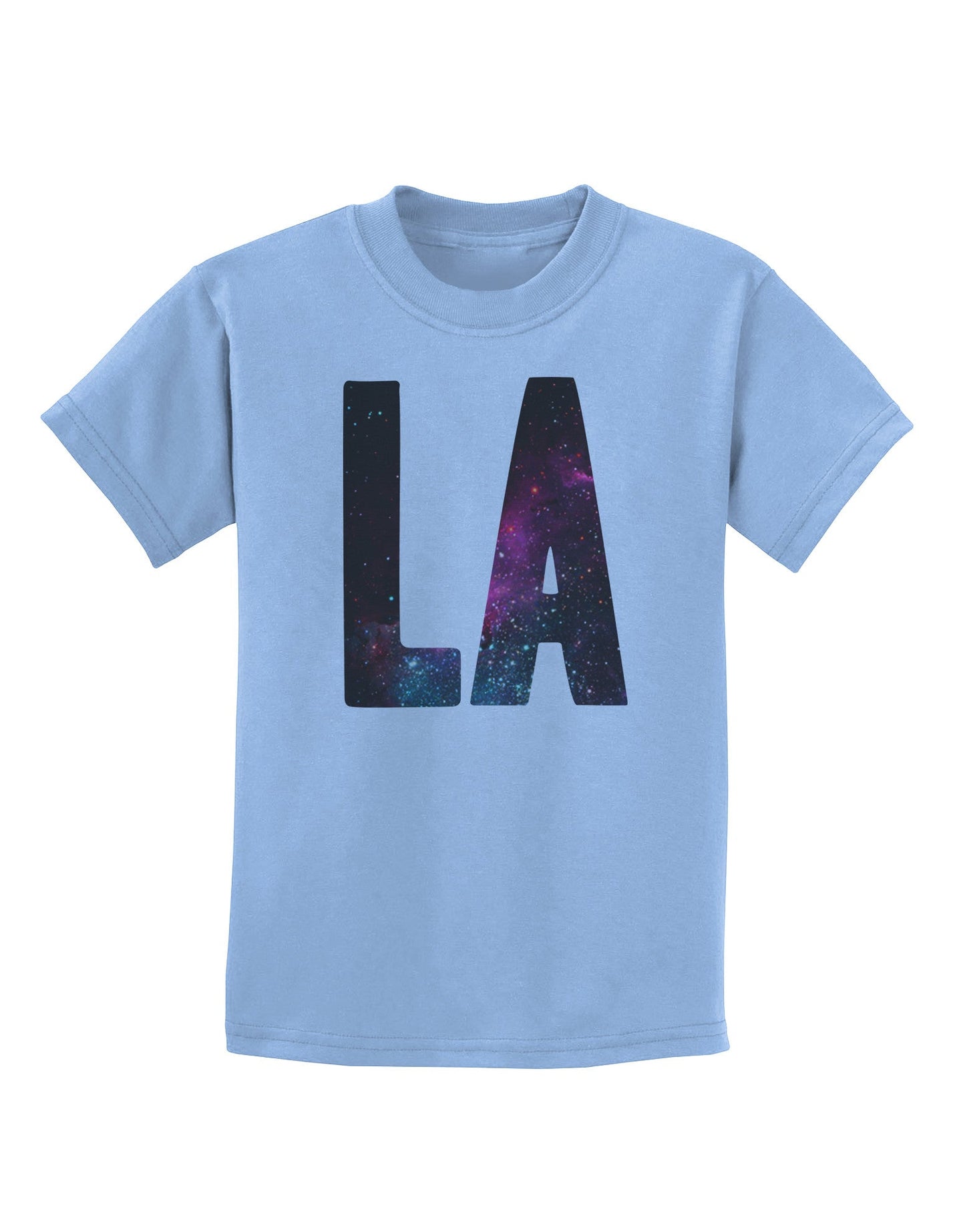 LA Outer Space Desgin Childrens T-Shirt-Childrens T-Shirt-TooLoud-Light-Blue-X-Small-Davson Sales