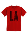 LA Outer Space Desgin Childrens T-Shirt-Childrens T-Shirt-TooLoud-Red-X-Small-Davson Sales