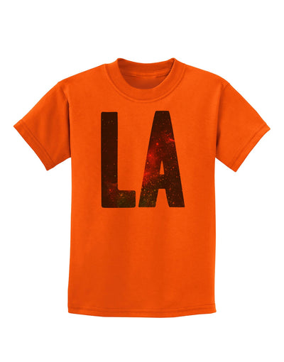 LA Outer Space Desgin Childrens T-Shirt-Childrens T-Shirt-TooLoud-Orange-X-Small-Davson Sales