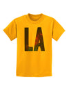 LA Outer Space Desgin Childrens T-Shirt-Childrens T-Shirt-TooLoud-Gold-X-Small-Davson Sales