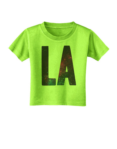 LA Outer Space Desgin Toddler T-Shirt-Toddler T-Shirt-TooLoud-Lime-Green-2T-Davson Sales