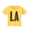 LA Outer Space Desgin Toddler T-Shirt-Toddler T-Shirt-TooLoud-Yellow-2T-Davson Sales