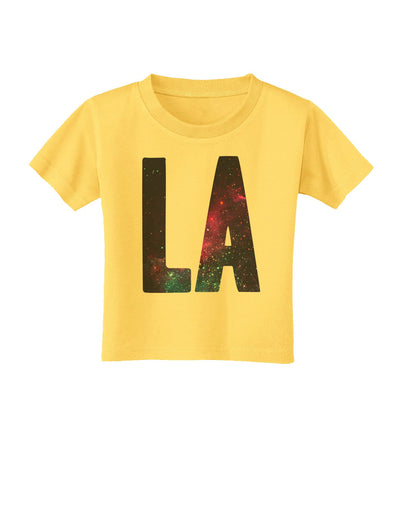 LA Outer Space Desgin Toddler T-Shirt-Toddler T-Shirt-TooLoud-Yellow-2T-Davson Sales