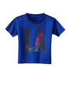 LA Outer Space Desgin Toddler T-Shirt Dark-Toddler T-Shirt-TooLoud-Royal-Blue-2T-Davson Sales