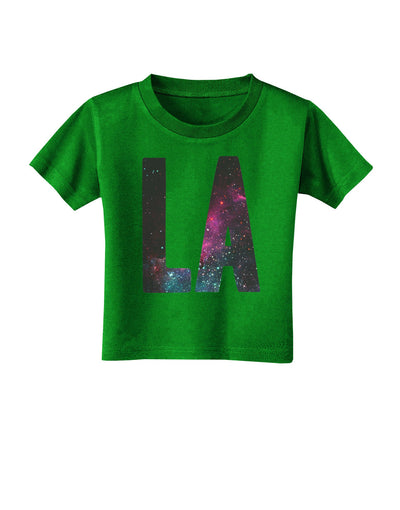 LA Outer Space Desgin Toddler T-Shirt Dark-Toddler T-Shirt-TooLoud-Clover-Green-2T-Davson Sales