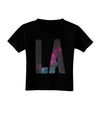 LA Outer Space Desgin Toddler T-Shirt Dark-Toddler T-Shirt-TooLoud-Black-2T-Davson Sales