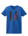 LA Outer Space Desgin Womens Dark T-Shirt-TooLoud-Royal-Blue-X-Small-Davson Sales