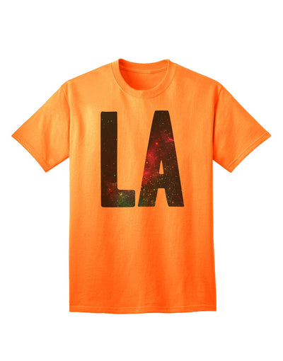 LA Outer Space Design: Premium Adult T-Shirt Collection-Mens T-shirts-TooLoud-Neon-Orange-Small-Davson Sales