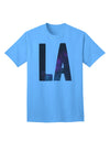 LA Outer Space Design: Premium Adult T-Shirt Collection-Mens T-shirts-TooLoud-Aquatic-Blue-Small-Davson Sales