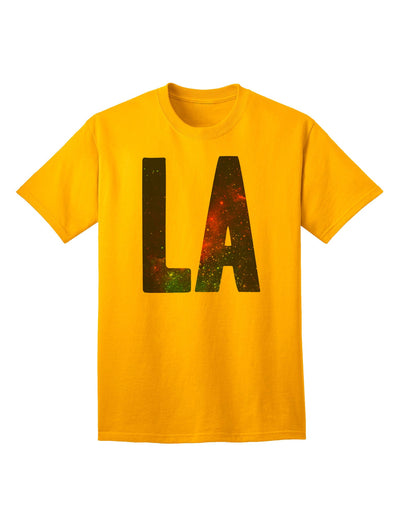 LA Outer Space Design: Premium Adult T-Shirt Collection-Mens T-shirts-TooLoud-Gold-Small-Davson Sales