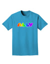 LGBT Ally Rainbow Text Adult Dark T-Shirt by TooLoud-Mens T-Shirt-TooLoud-Turquoise-Small-Davson Sales