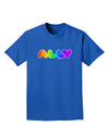 LGBT Ally Rainbow Text Adult Dark T-Shirt by TooLoud-Mens T-Shirt-TooLoud-Royal-Blue-Small-Davson Sales