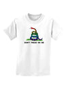 LGBT Freedom Rainbow Don't Tread on Me Childrens T-Shirt-Childrens T-Shirt-TooLoud-White-X-Small-Davson Sales