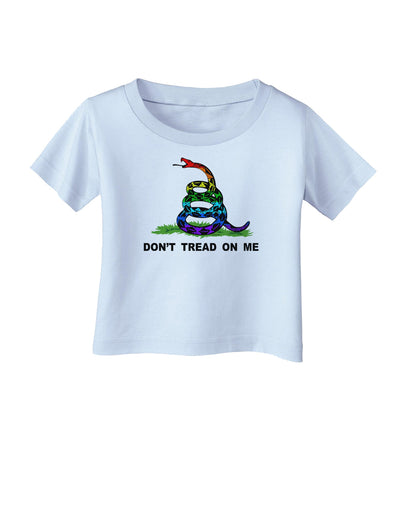 LGBT Freedom Rainbow Don't Tread on Me Infant T-Shirt-Infant T-Shirt-TooLoud-Light-Blue-06-Months-Davson Sales