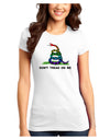 LGBT Freedom Rainbow Don't Tread on Me Juniors T-Shirt-Womens Juniors T-Shirt-TooLoud-White-Juniors Fitted XS-Davson Sales