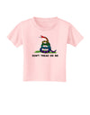 LGBT Freedom Rainbow Don't Tread on Me Toddler T-Shirt-Toddler T-Shirt-TooLoud-Light-Pink-2T-Davson Sales