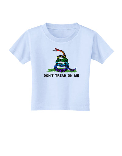 LGBT Freedom Rainbow Don't Tread on Me Toddler T-Shirt-Toddler T-Shirt-TooLoud-Light-Blue-2T-Davson Sales