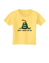 LGBT Freedom Rainbow Don't Tread on Me Toddler T-Shirt-Toddler T-Shirt-TooLoud-Daffodil-Yellow-2T-Davson Sales