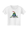 LGBT Freedom Rainbow Don't Tread on Me Toddler T-Shirt-Toddler T-Shirt-TooLoud-White-2T-Davson Sales